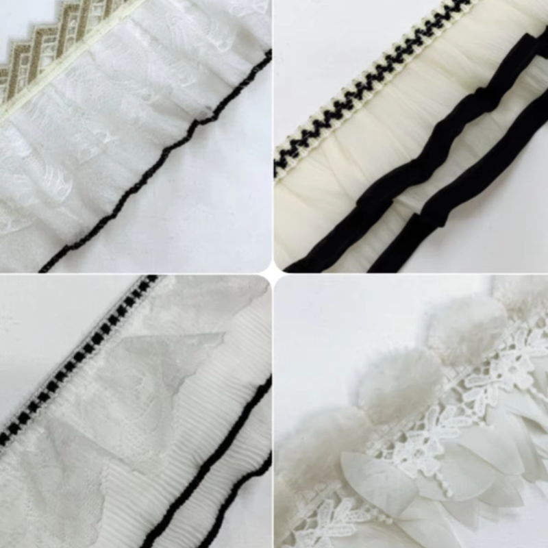 Curtain Tassel Lace Factory - New Double-Layer Polyester