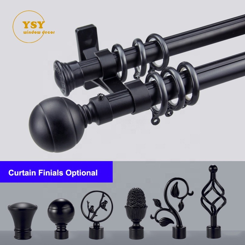 Metallic Curtain Poles Factory - Living Room Simple Long White