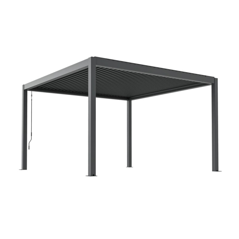 Aluminum Pergola Factory - Charcoal 10x10 Free Standing
