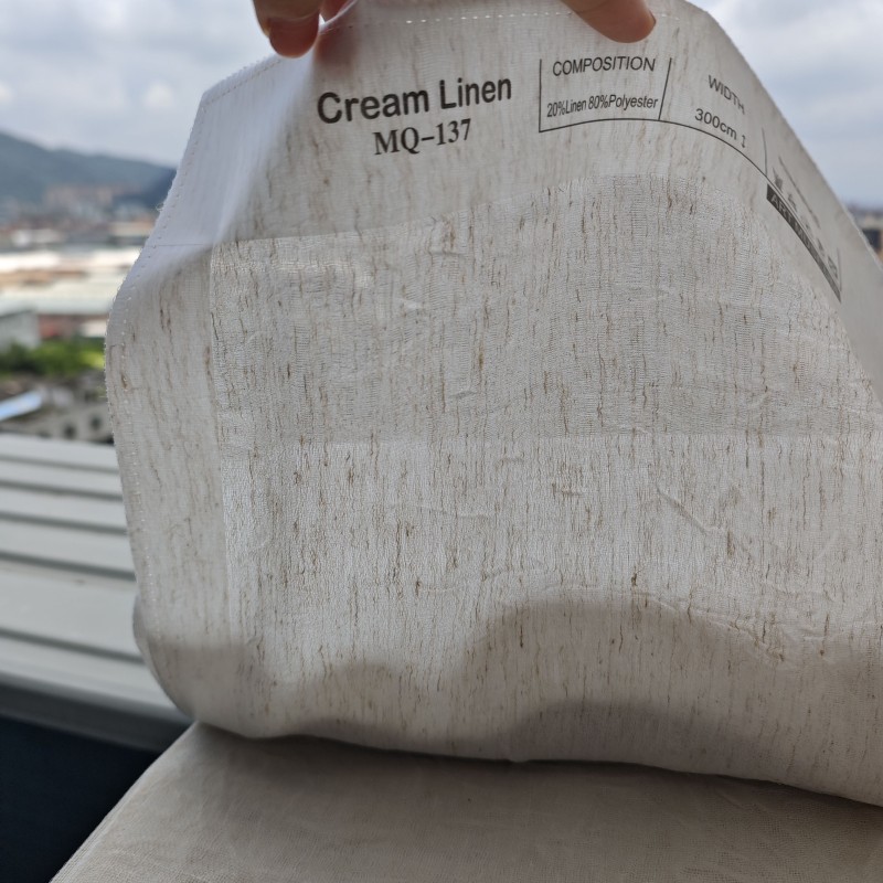 Linen Blend Curtains Supplier - Transparent Sheer Living Room