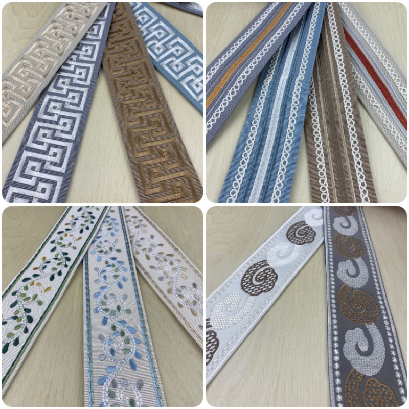 Curtain Trim Manufacturer - 6cm Luxurious Embroidered Ribbon
