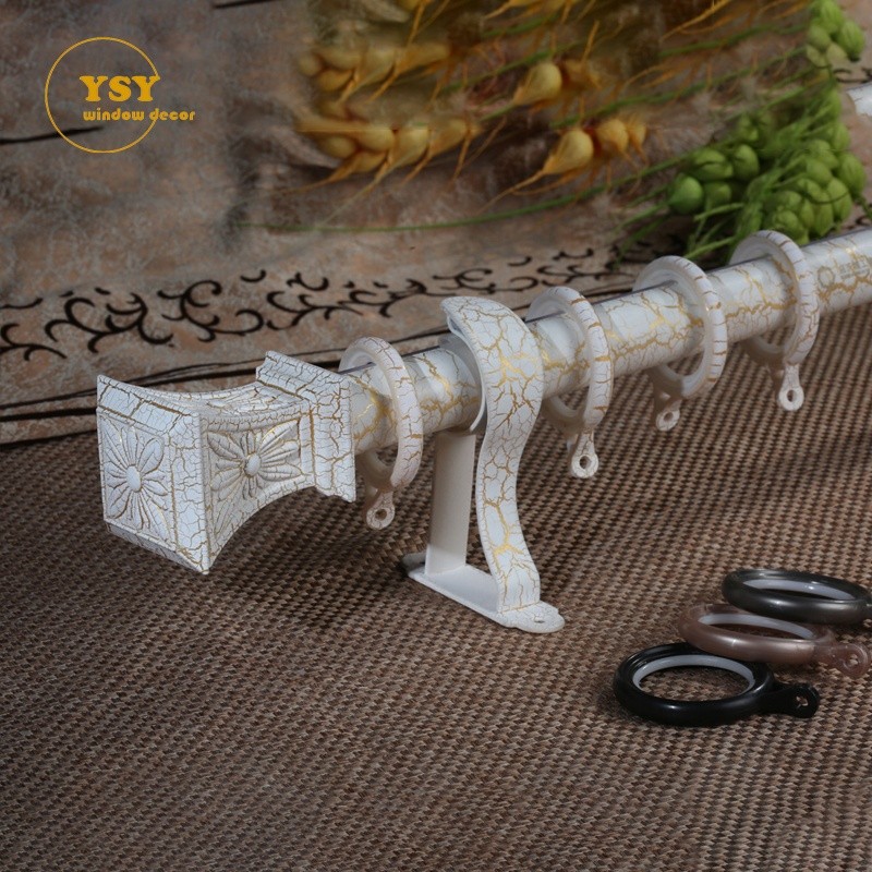 Wood Curtain Rail Factory - Luxury 32mm Aluminum Wood Gold
