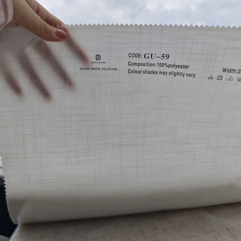 Pinch Pleated Sheer Factory - Roll Beige Linen Blend