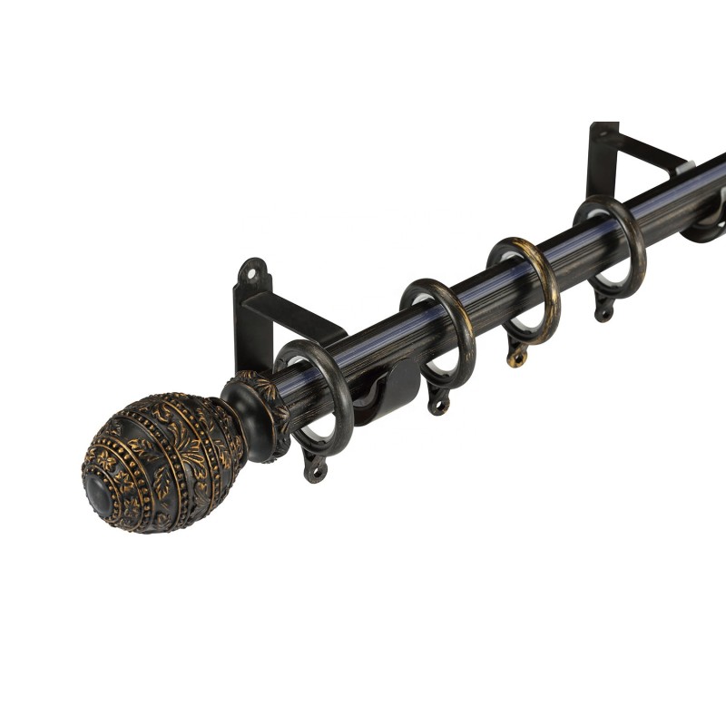 Double Curtain Poles Manufacturer - Elegant 32mm Metal Aluminium