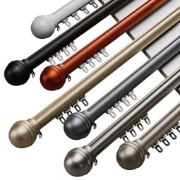 Black Curtain Rod Supplier - Heavy Duty Aluminum Gold Track