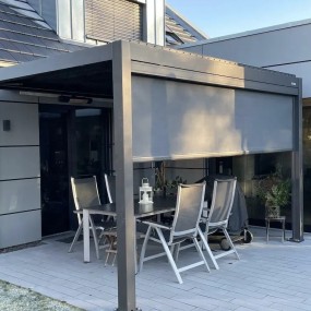 Louvered Pergola Manufacturer - 10x13 Aluminum Adjustable Roof