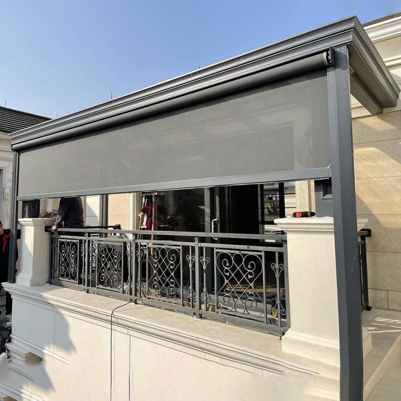 Sun Shades Supplier - Outdoor Zipper Screen Remote Control
