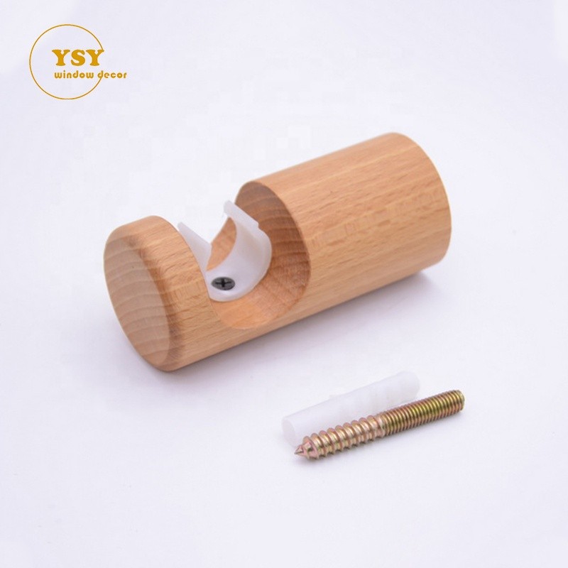 Wood Curtain Track Supplier - 30mm Natural Wood Surface