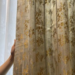 Smart Pleated Drapes Supplier - Jacquard Grommet Embroidery