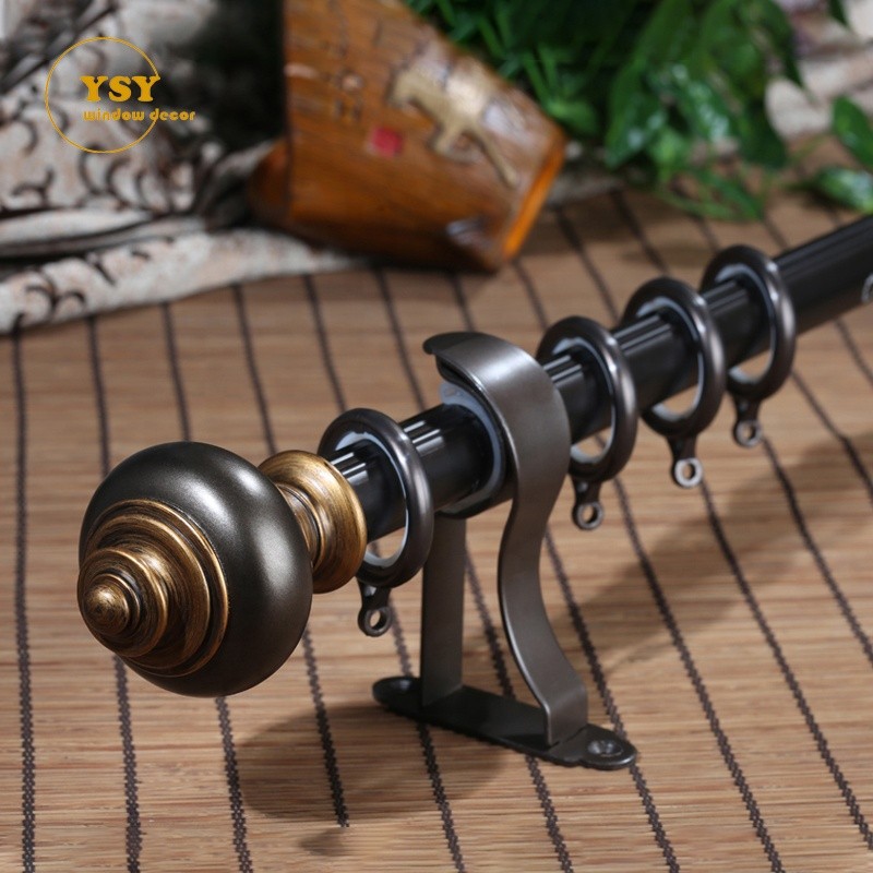 Single Double Rods Manufacturer - Luxury 28mm Aluminum Metal