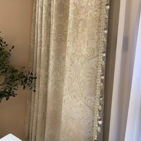 Jacquard Curtain Factory - French Romantic Light Luxury Fabric