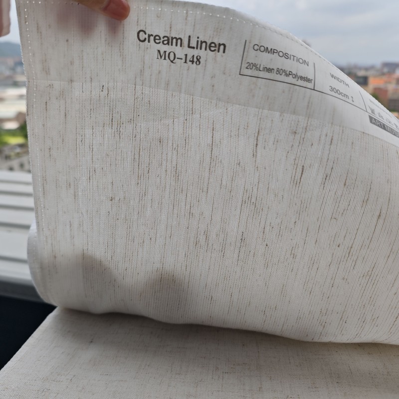 Linen Blend Curtains Supplier - Transparent Sheer Living Room