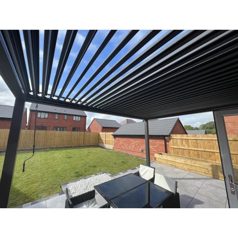 Aluminum Pergola Factory - Charcoal 10x10 Free Standing