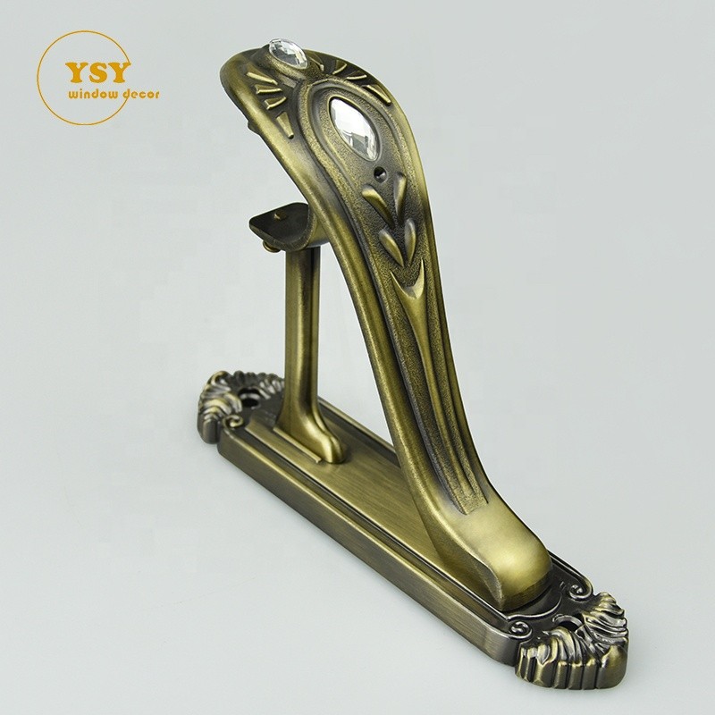 Curtain Rod Bracket Factory - Anti-Brass Alloy Double Holder