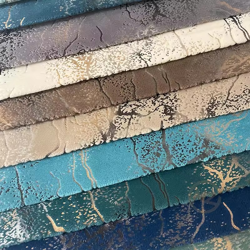 Microfiber Velvet Supplier - 100% Polyester Printed Cushion Fabric