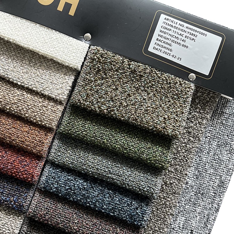 Upholstery Fabric Supplier - Vintage Style Woven Yarn-Dyed Plain