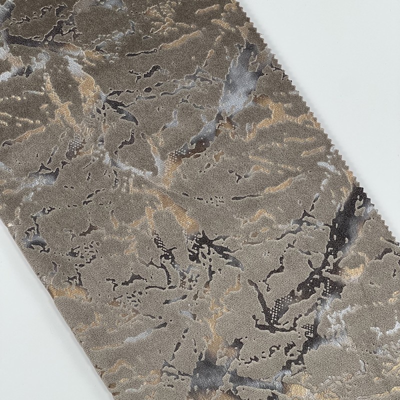 Holland Velvet Manufacturer - Bronzed Gold Foil Print Sofa Pillow