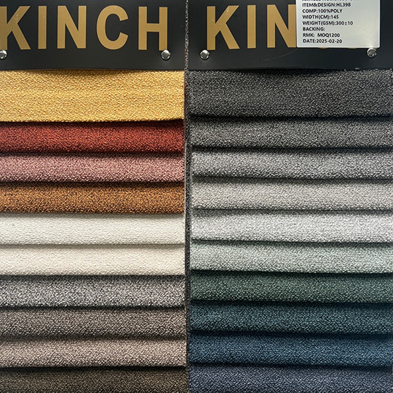 Upholstery Fabric Factory - 100% Polyester Woven Plain Yarn Dyed