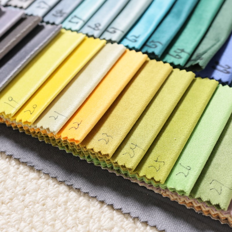 Woven Velvet Fabric Manufacturer - Luxury Multi-colors Plain Home Textile