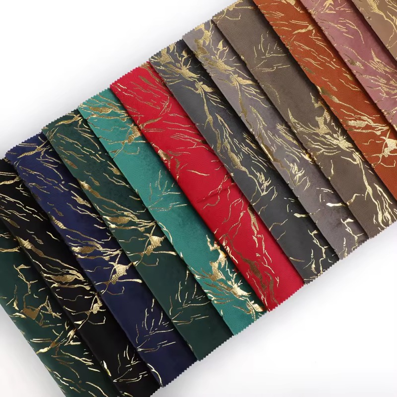 Holland Velvet Manufacturer - Bronzed Gold Foil Print Sofa Pillow