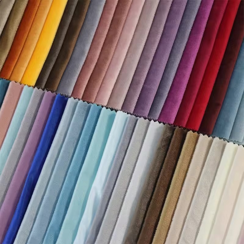 Polyester Velvet Manufacturer - Multi Colors Furniture Upholstery Home
