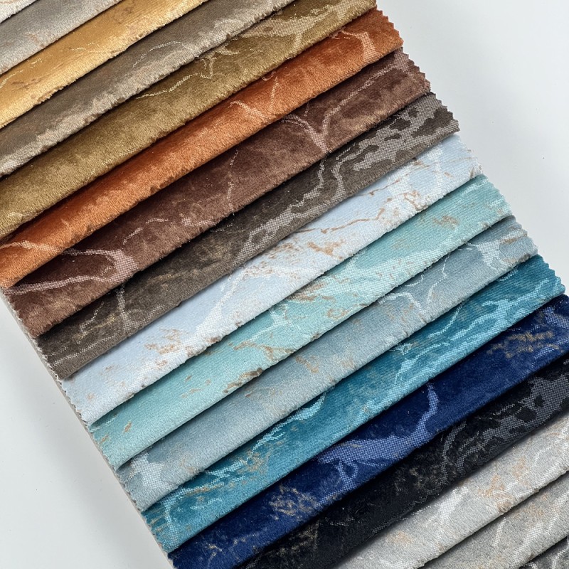 Holland Velvet Manufacturer - Bronzed Gold Foil Print Sofa Pillow