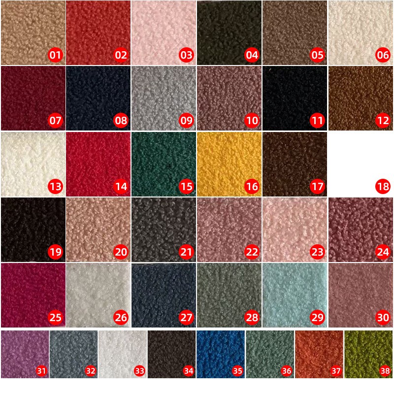 Teddy Fabric Manufacturer - Custom 230g Thickened Polyester Upholstery