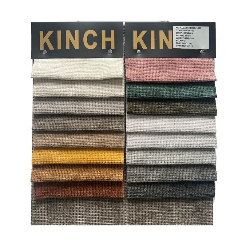 Velvet Sofa Material Factory - Polyester Plain Dyed Multi-Color Woven