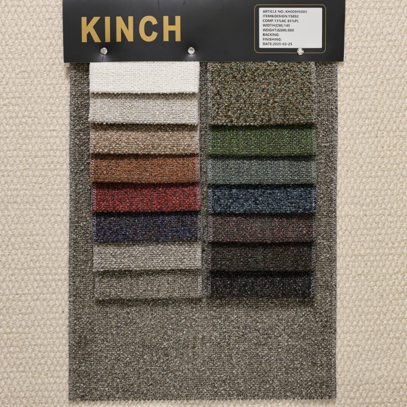 Sofa Fabric Manufacturer - Breathable Woven Texture Yarn Dyed