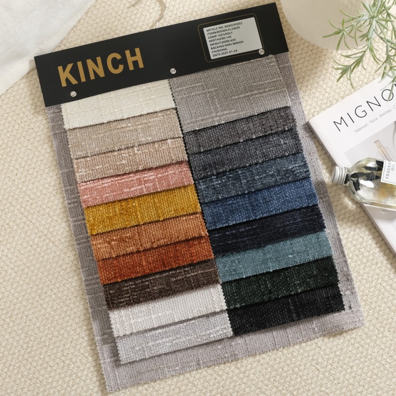 Sofa Fabric Factory - Customized Vintage Woven Polyester Chenille