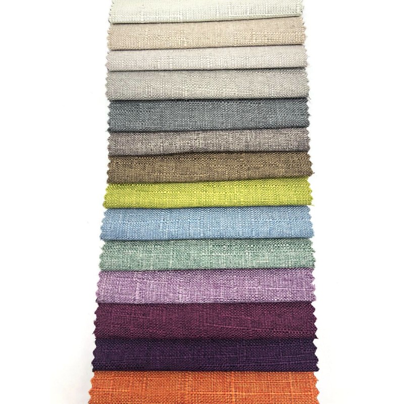 Linen Look Fabric Supplier - Home Deco 100% Polyester Wide