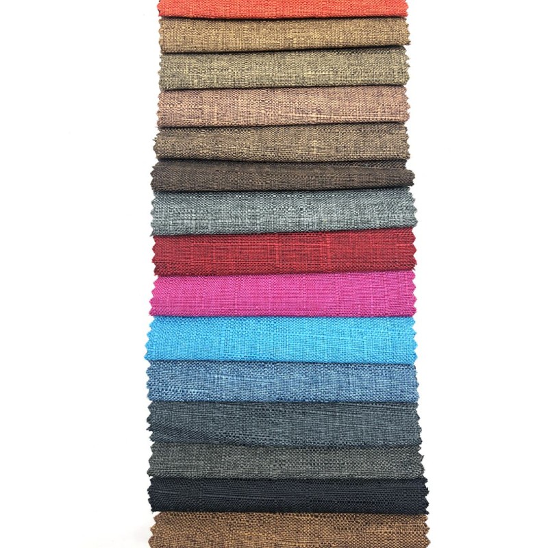 Linen Look Fabric Supplier - Home Deco 100% Polyester Wide