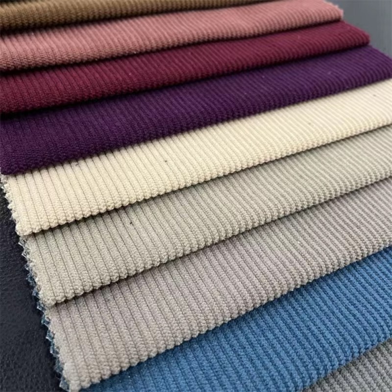 Corduroy Fabric Manufacturer - 100% Polyester Stripes Waterproof