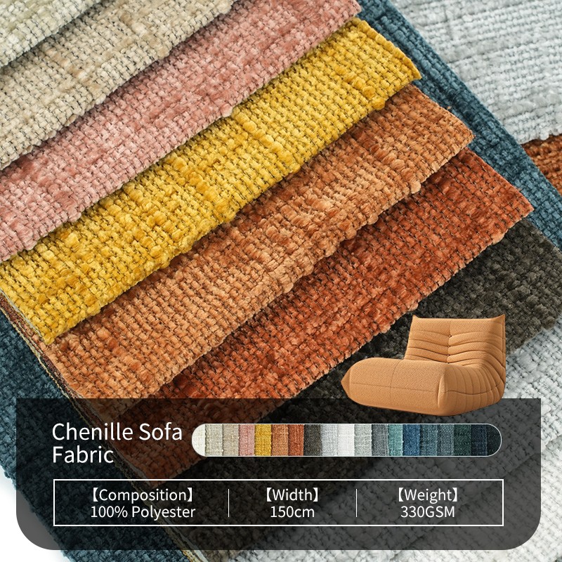 Velvet Chenille Supplier - High Quality 330GSM Home Decor