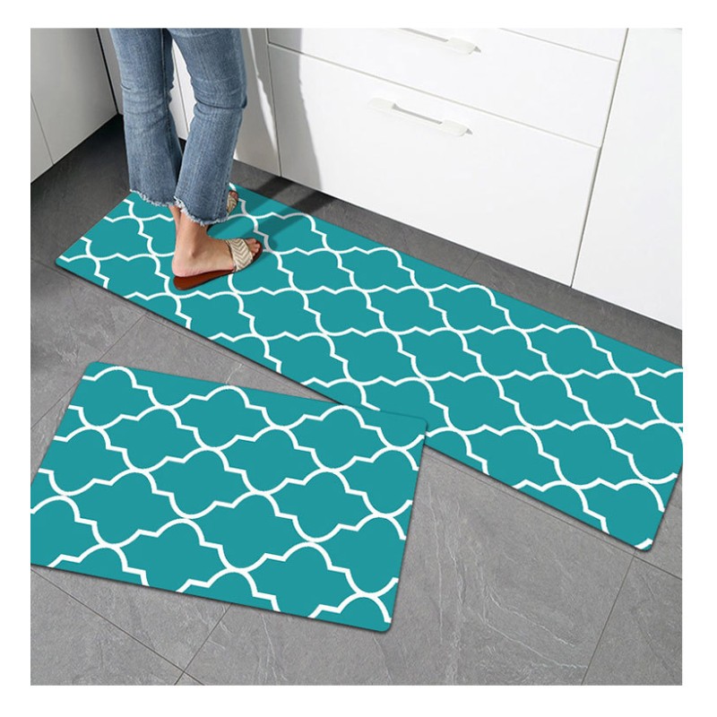 Geometric Mat Manufacturer - Golden Diamond Velvet