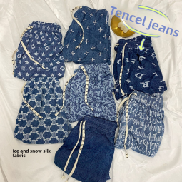 Women's Pants Manufacturer - High-Waisted Ice Silk Wide-Leg