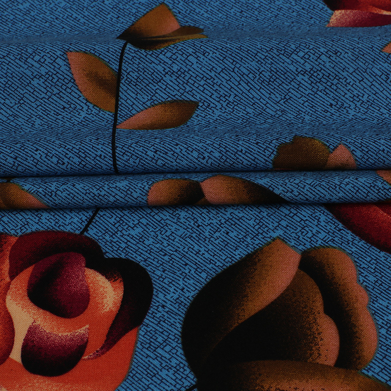 Rayon Fabric Manufacturer - Printed Batik Floral Pajama Dress