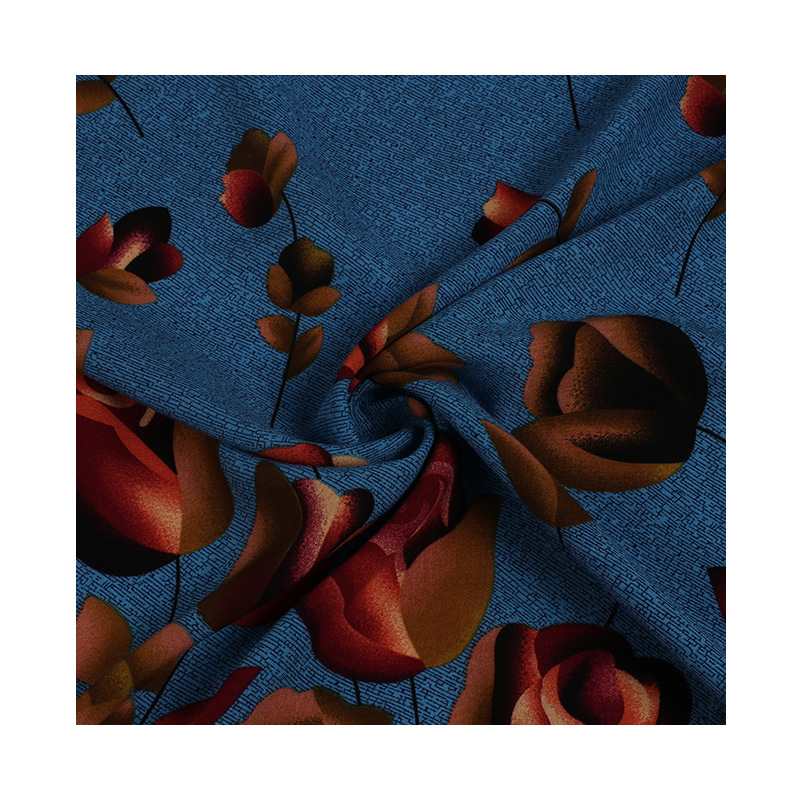 Rayon Fabric Manufacturer - Printed Batik Floral Pajama Dress