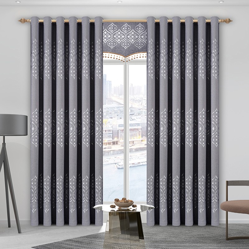 Embroidered Fabric Supplier - Cheap Spliced Curtain Roll