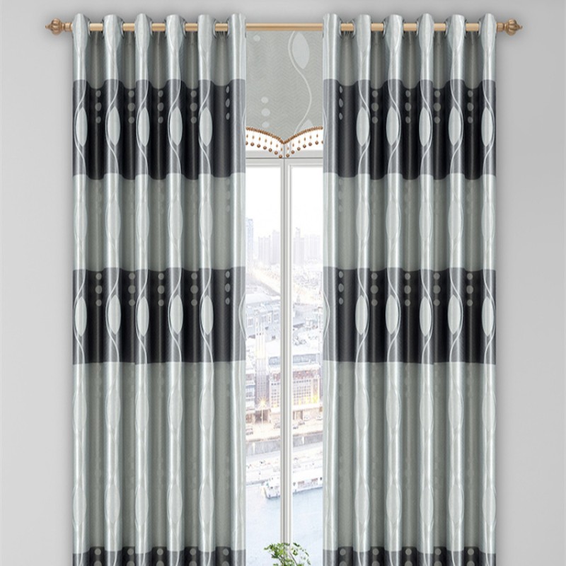Gray Curtain Fabric Factory - Window Pattern for Living Room