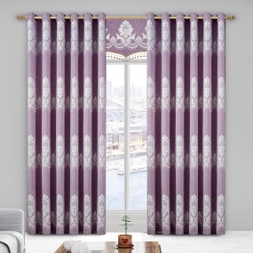 Curtain Material Factory - Polyester Jacquard Blackout Fabric