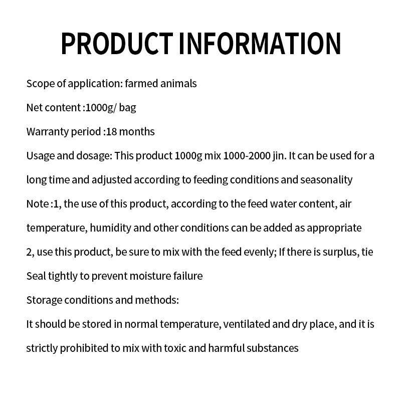 Hot Sale Ruminant Regulating the Intestines	feed Additives for Cattle Feed Additives