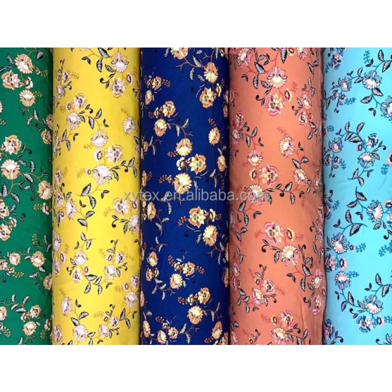 Somali Bati Rayon Supplier - Floral Print Custom Dress Material