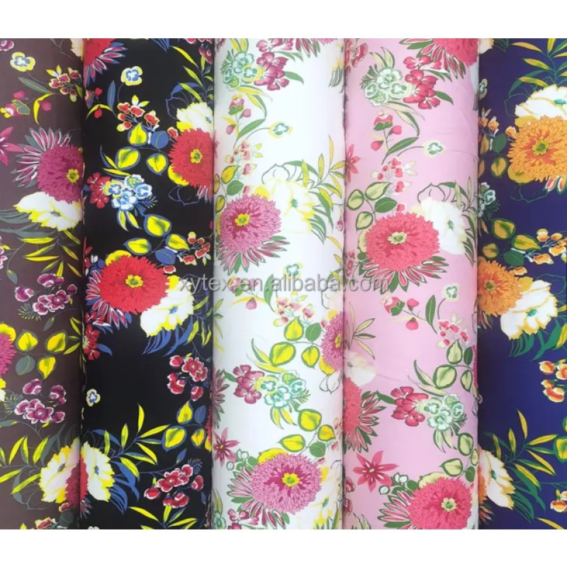 Somali Bati Rayon Supplier - Floral Print Custom Dress Material