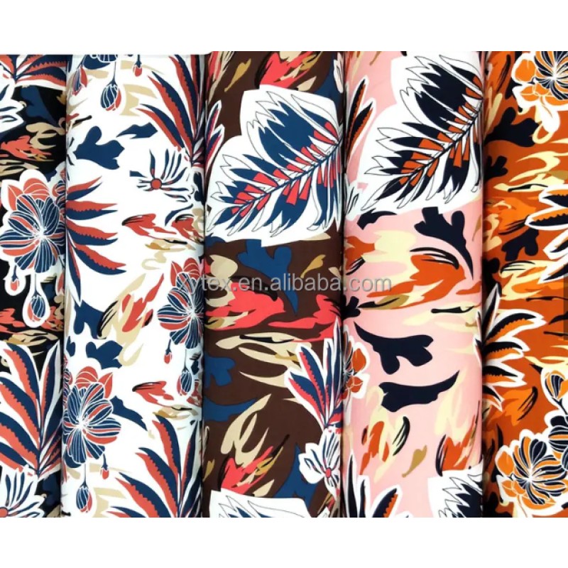 Somali Bati Rayon Supplier - Floral Print Custom Dress Material