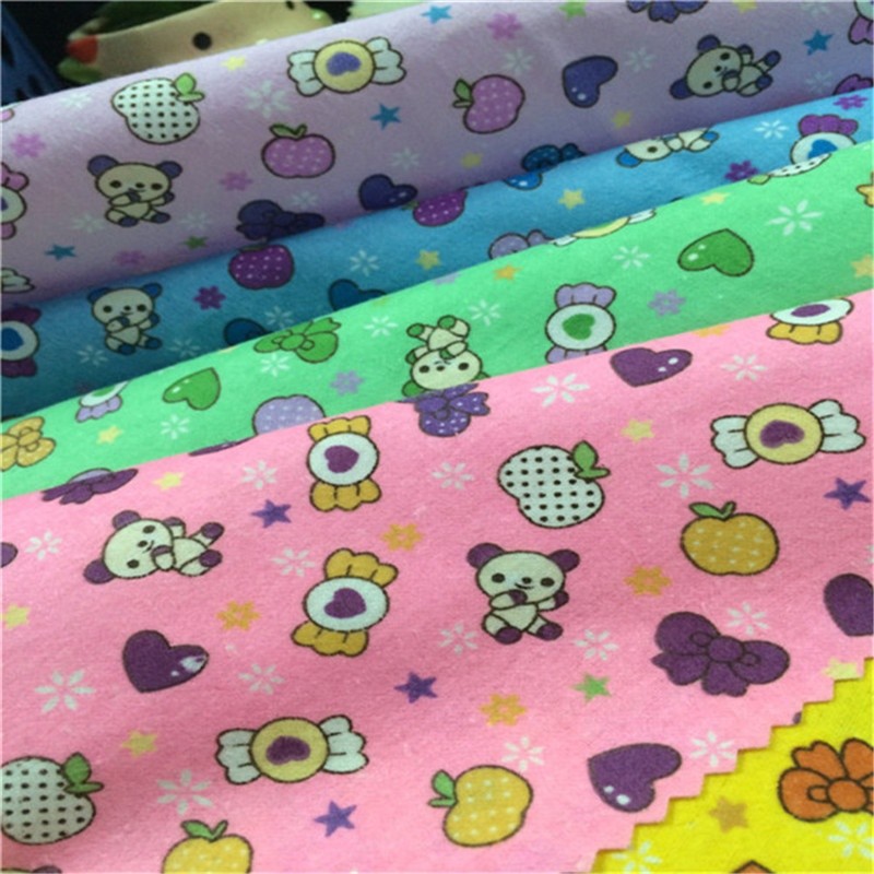 Cotton Flannel Fabric Manufacturer - Flowers Printed Woven