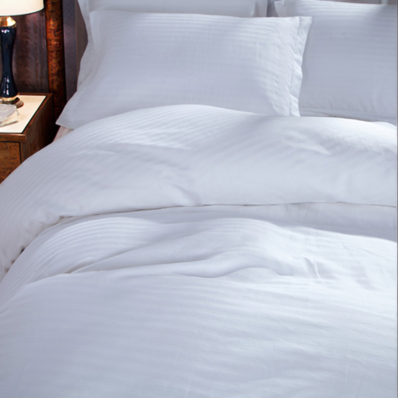 Cotton Satin Bedding Fabric Factory - Hotel Bedcover Set