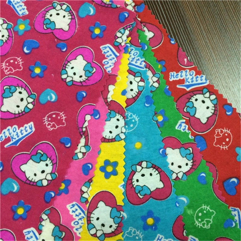 Cotton Flannel Fabric Manufacturer - Flowers Printed Woven