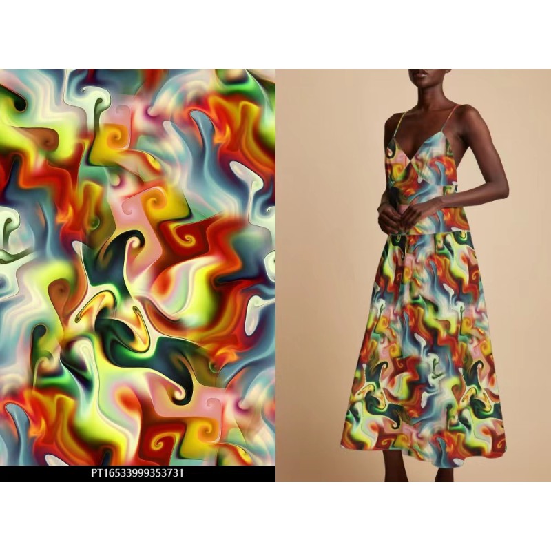 Rayon Printed Fabric Factory - Cheap Women Clothes