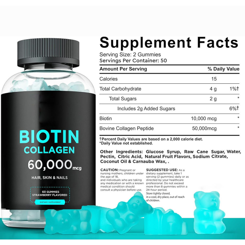 Biotin Gummies Supplier - Hair Skin Nails Beauty Products